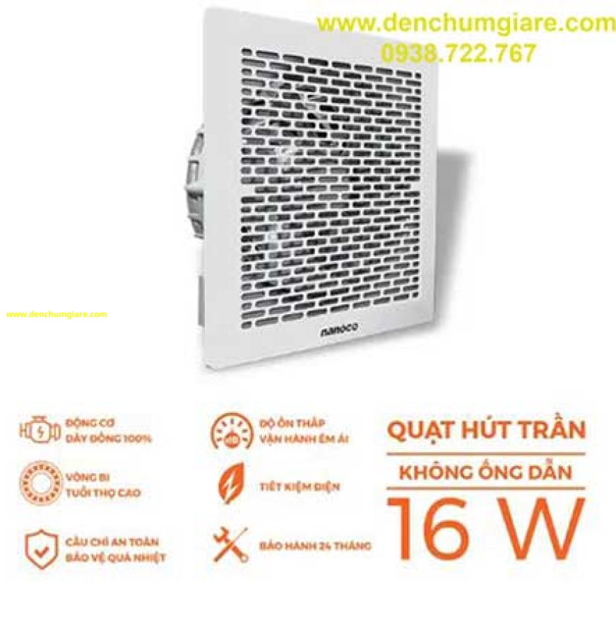 Quạt hút âm trần Nanoco NCV1520